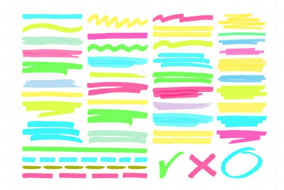 Download Marker Lines. Color Ink Pen Brush Stroke - Lines Collection